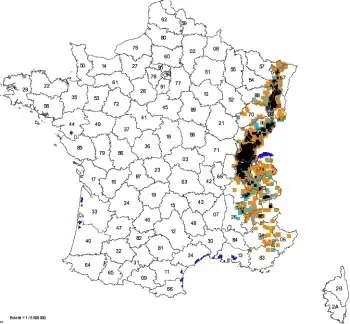 Carte répatition Lynx