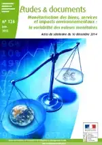 Monétarisation des biens, services et impacts environnementaux: la variabilité des valeurs monétaires