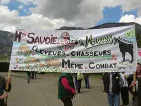 manifestation contre le loup 2009