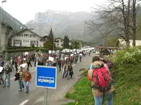 manifestation contre le loup 2009