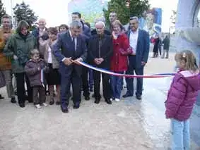 Inauguration fontaine à la Gespe