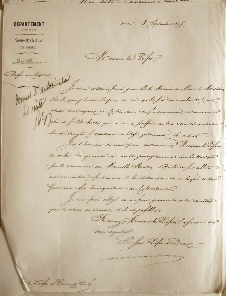 Lettre préfet